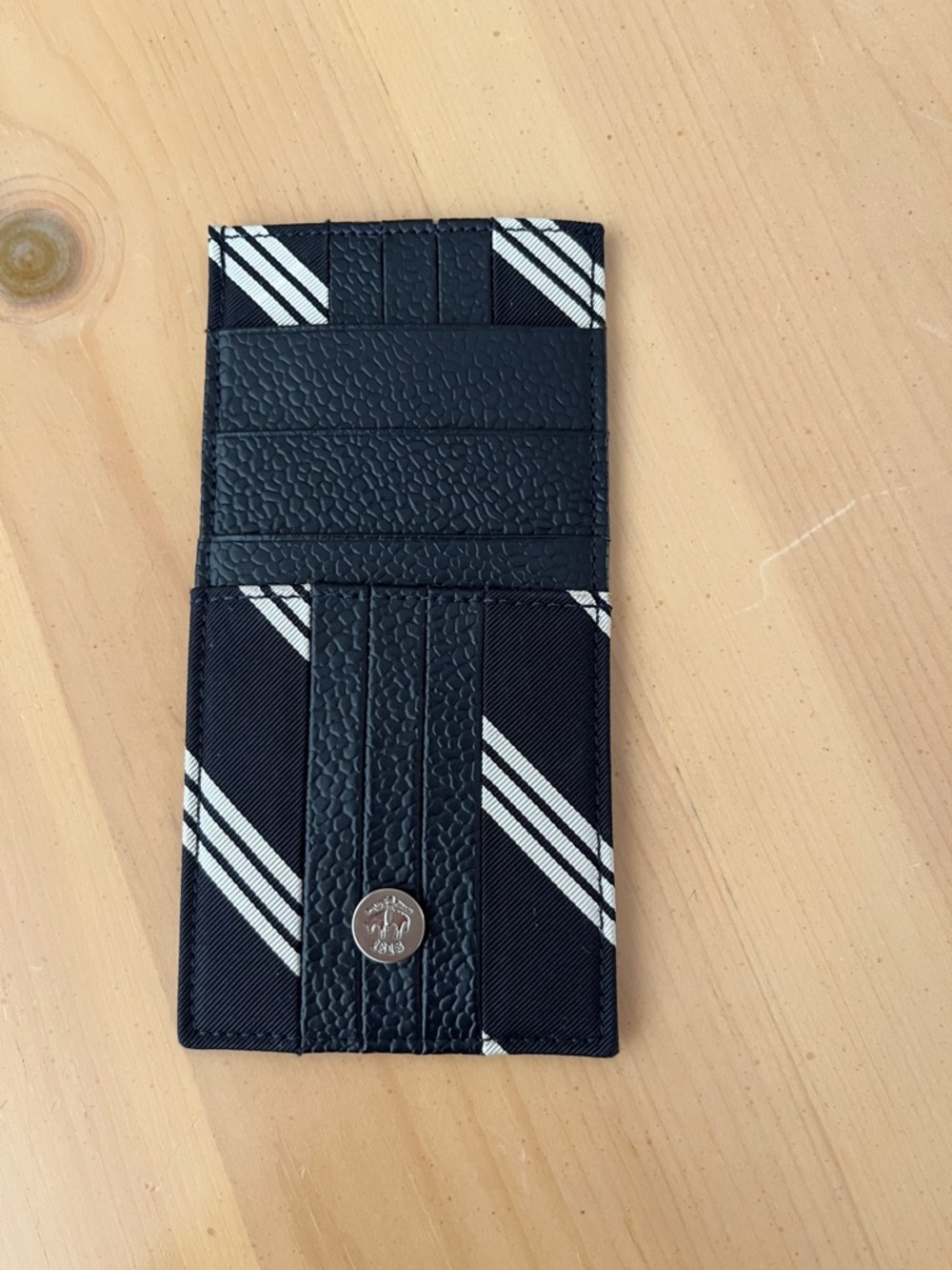 Black Fleece by Thom Browne Black dark navy Card Holder new never used